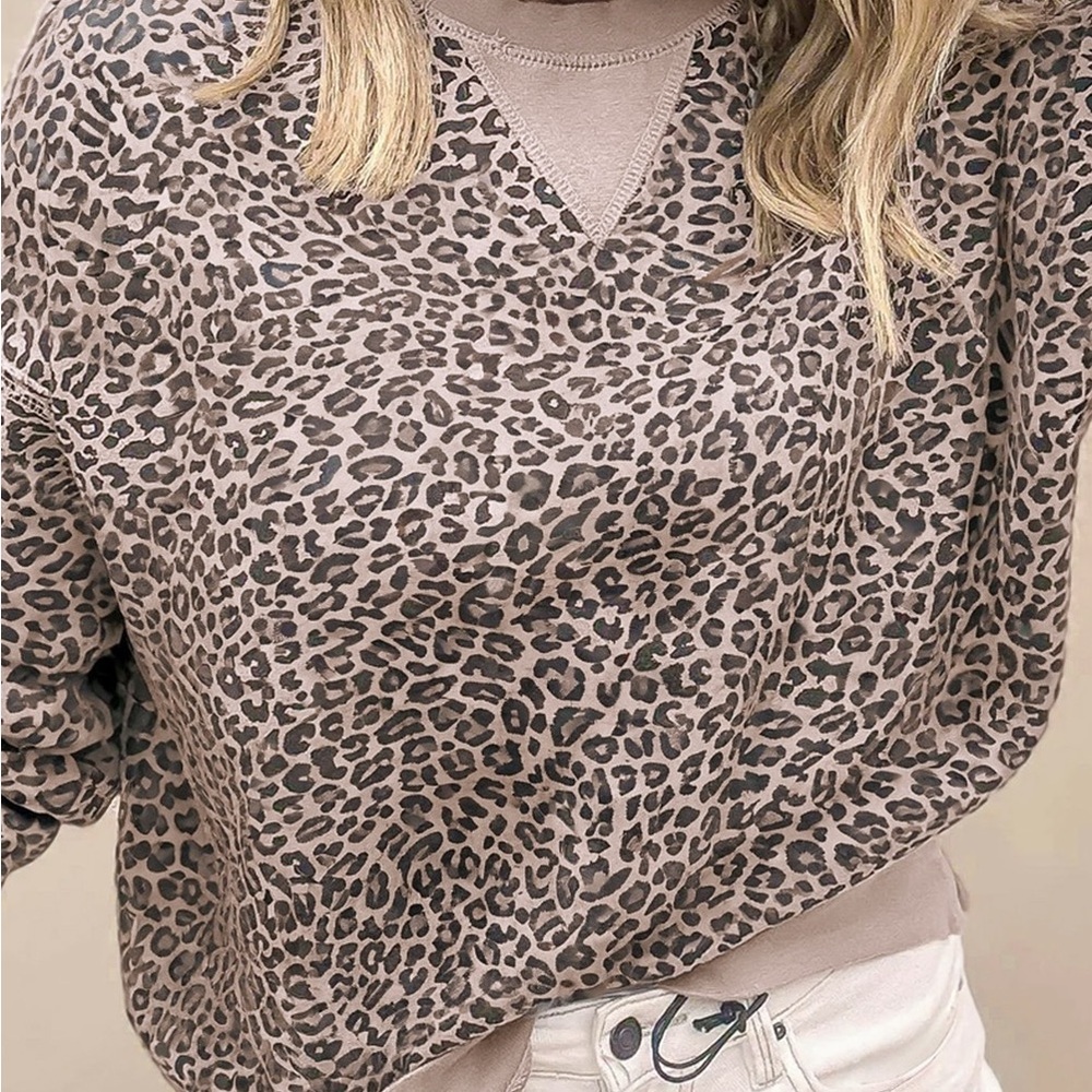 Leopard Print Sweatshirt